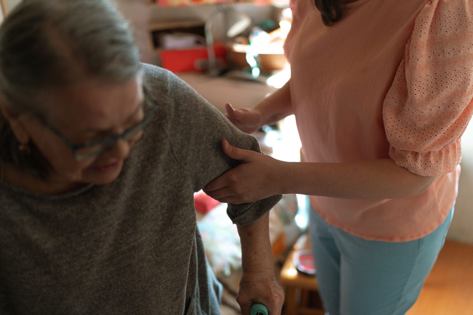 Person receiving compassionate behavioral healthcare support