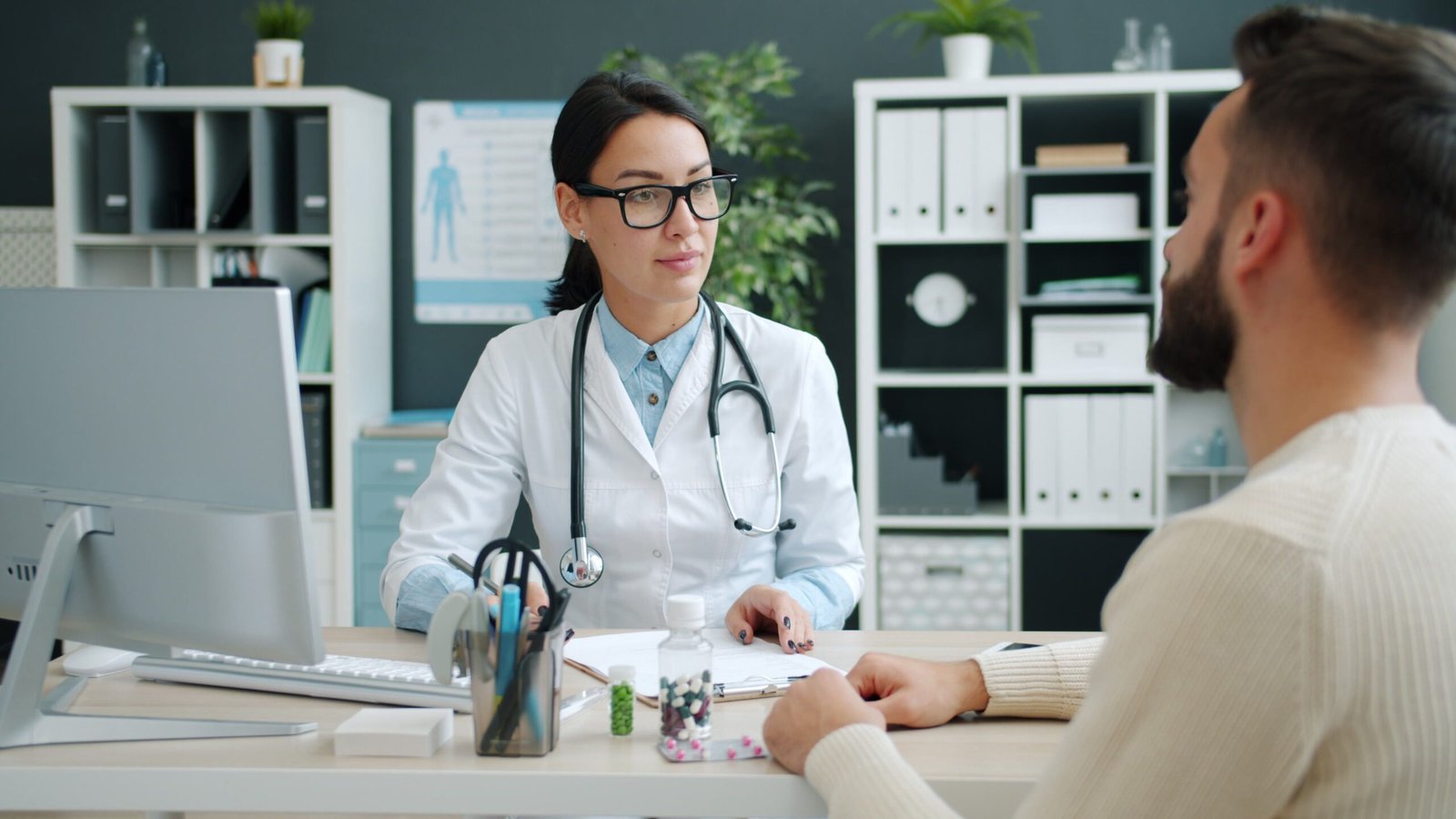 Healthcare professional providing individualized medication care
