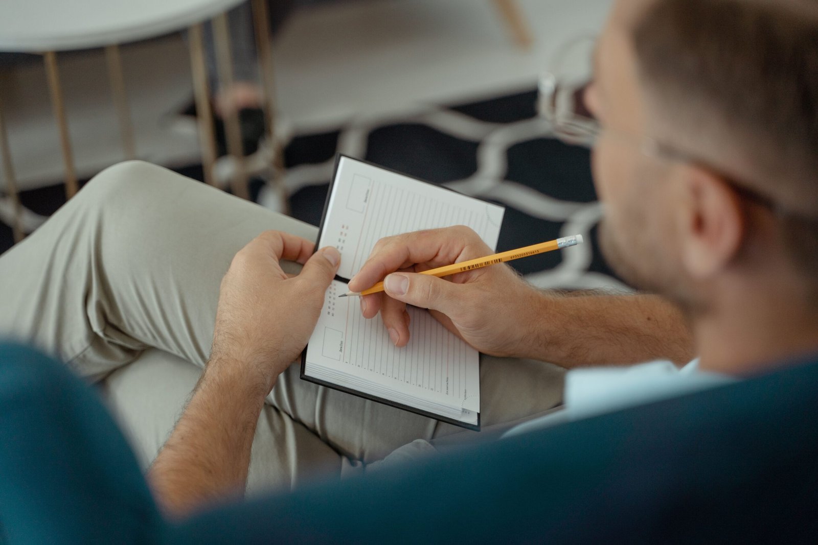 Person planning meaningful personal goals